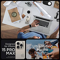 Чохол Spigen для iPhone 15 Pro Max - Ultra Hybrid MagFit, Gold (ACS06579), фото 3