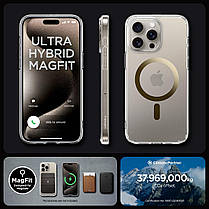 Чохол Spigen для iPhone 15 Pro Max - Ultra Hybrid MagFit, Gold (ACS06579), фото 4