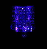 Кришталева бра B81011/2 (WT+SL), фото 3