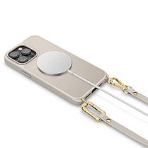 Чохол Spigen для iPhone 15 Pro Max - Cyrill, Classic Charm Mag, з ремінцем, Cream (ACS06637), фото 5