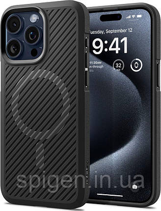 Чохол Spigen для iPhone 15 Pro - Core Armor (MagFit), Matte Black (ACS06467), фото 1