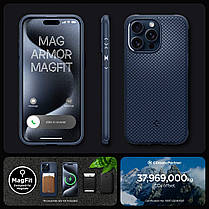 Чохол Spigen для iPhone 15 Pro - Mag Armor (сумісний з MagSafe), Navy Blue (ACS06737), фото 4