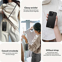 Чохол Spigen для iPhone 15 Pro - Cyrill, Classic Charm Mag, з ремінцем, Чорний (ACS06773), фото 4