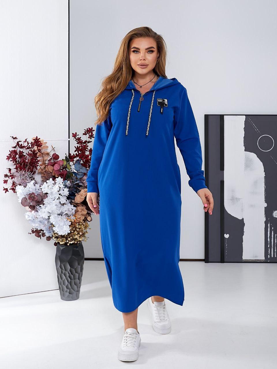 Сукня поло спортивного стилю із капюшоном Розміри: 50-52, 54-56, 58-60