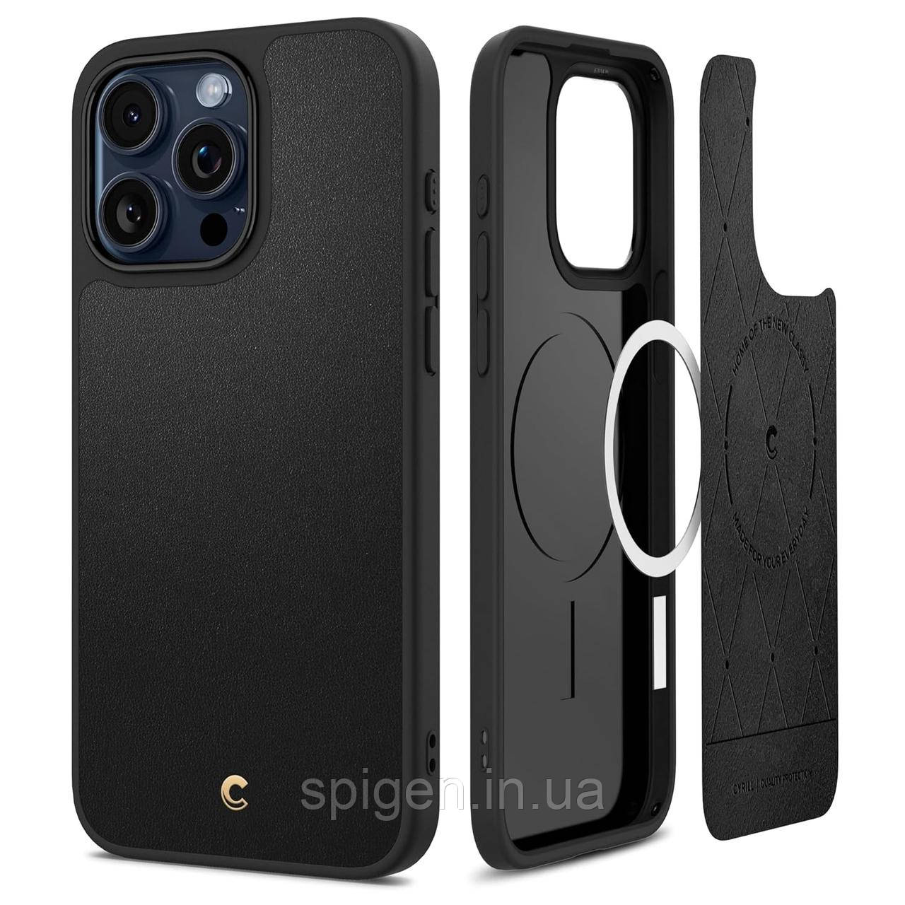 Чохол Spigen для iPhone 15 Pro - Cyrill Kajuk MagSafe, Black (ACS06769)