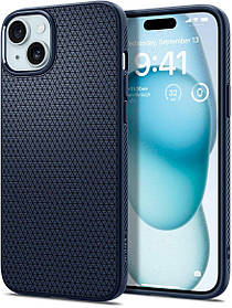 Чохол Spigen для iPhone 15 - Liquid Air, Navy Blue (ACS06791)