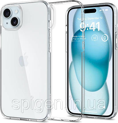 Чохол Spigen для iPhone 15 - Liquid Crystal, Crystal Clear (ACS06786), фото 1