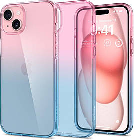 Чохол Spigen для iPhone 15 - Liquid Crystal, Gradation Pink (ACS06787)