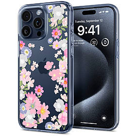 Чохол Spigen для iPhone 15 Pro - Liquid Crystal, Blossom (ACS06558)
