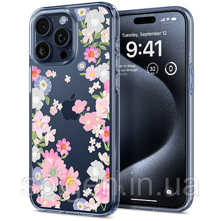 Чохол Spigen для iPhone 15 Pro - Liquid Crystal, Blossom (ACS06558), фото 1