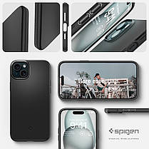 Чохол Spigen для iPhone 15 - Thin Fit, Black (ACS06776), фото 4