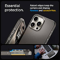 Чохол Spigen для iPhone 15 Pro Max - Thin Fit, Gunmetal (ACS06545), фото 6