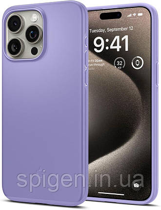 Чехол Spigen для iPhone 15 Pro Max - Thin Fit, Iris Purple (ACS06549), фото 1