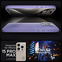 Чехол Spigen для iPhone 15 Pro Max - Thin Fit, Iris Purple (ACS06549), фото 3