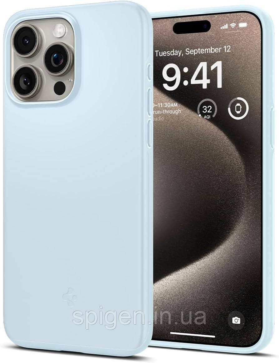 Чохол Spigen для iPhone 15 Pro Max - Thin Fit, Mute Blue (ACS06550)