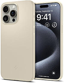 Чохол Spigen для iPhone 15 Pro - Thin Fit, Mute Beige (ACS06694)