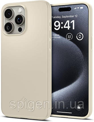 Чохол Spigen для iPhone 15 Pro - Thin Fit, Mute Beige (ACS06694), фото 1