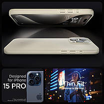 Чохол Spigen для iPhone 15 Pro - Thin Fit, Mute Beige (ACS06694), фото 3
