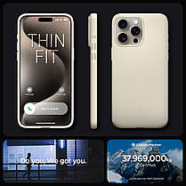 Чохол Spigen для iPhone 15 Pro - Thin Fit, Mute Beige (ACS06694), фото 4