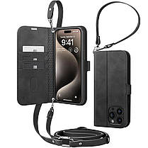 Чохол-книжка Spigen для iPhone 15 Pro - Wallet S Pro, Black (ACS06740), фото 3