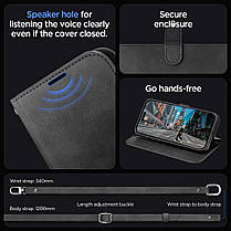 Чохол-книжка Spigen для iPhone 15 Pro Max - Wallet S Pro, Black (ACS06605), фото 5