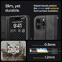 Чохол-книжка Spigen для iPhone 15 Pro Max - Wallet S Pro, Black (ACS06605), фото 6