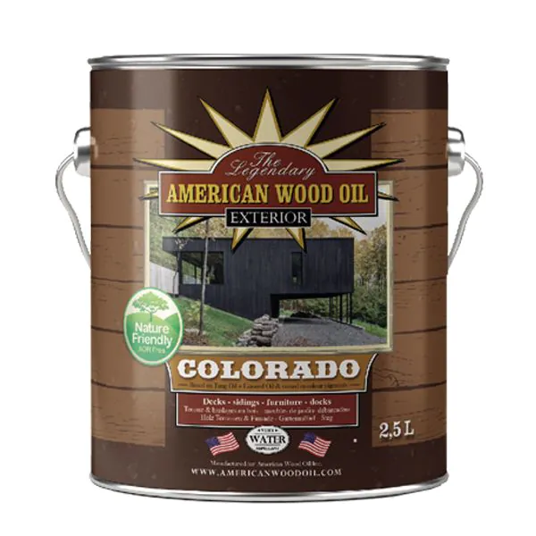 Олія для зовнішнього захисту деревини American Wood Oil Colorado, 1л