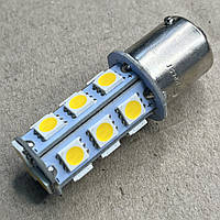 Лампа LED указателей поворотов и стоп-сигналов S25 (18SMD) BA15S 24V WHITE (tmp-01S25-24V) 4905973821