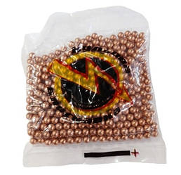 Шарики омеднені 4,5 мм сталеві, 500 шт/упак (в пакеті)