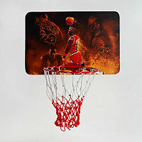 Баскетбольный щит ВК-850301 кольцо d-33см, с сеткой