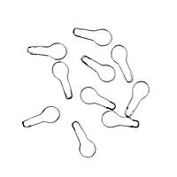 Маркери-шпильки для в'язання срібло, металеві, набір 10 шт №653011