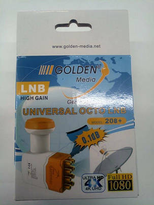 Супутниковий конвертор Golden Media GM-208 + (на 8 телевізорів), фото 2