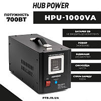 Источник бесперебойного питания Hub Power HPU-1000VA (700Вт) 10A/20A