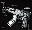 Конструктор 77029 Reobrix Пістолет-кулемет Scorpion Vz.61, 566 діталей, фото 5