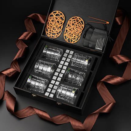 Набір для віскі з гравіюванням та шістьма бокалами Bohemia Timesquare 320 мл, фото 1