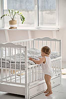 Дитяче ліжечко з шухлядою біле Ангеліна, фото 7