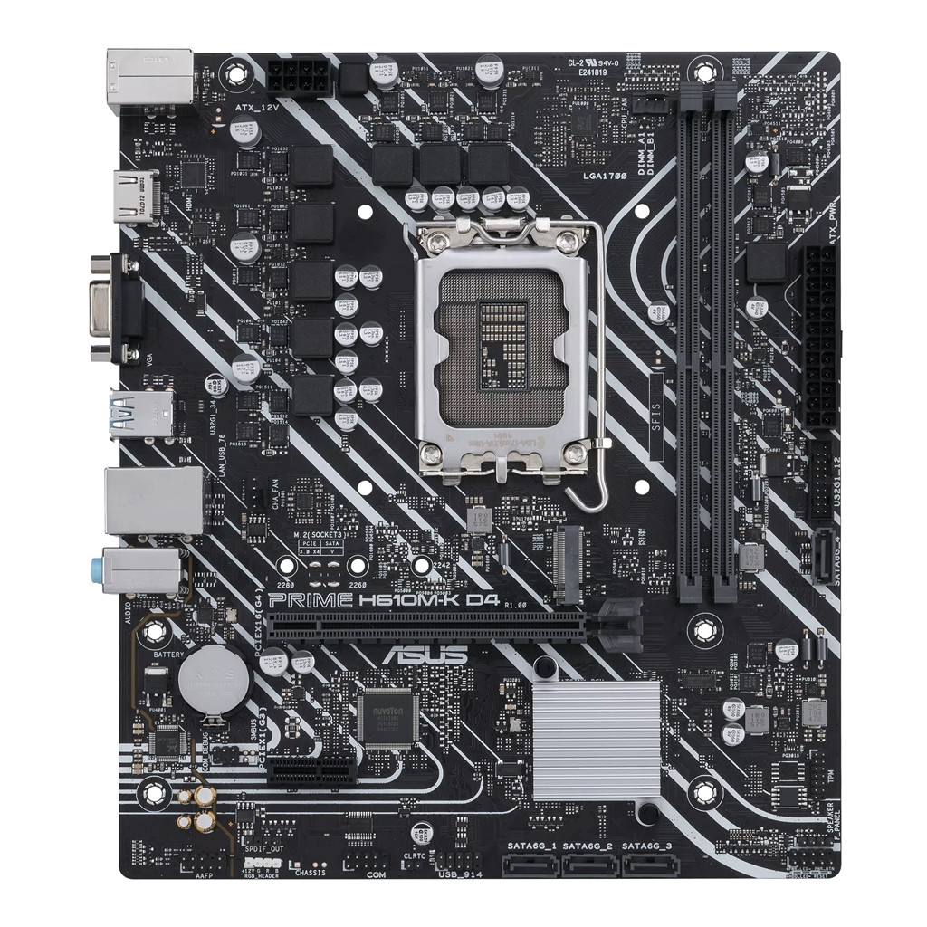 Материнська плата Asus Prime H610M-K D4 Socket 1700, фото 1