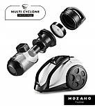Пилосос безмішковий mozano smart cyclonic 4000, фото 4