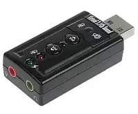 USB sound card звуковая карта адаптер аудио 3D