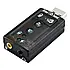 Sound card USB звукова карта адаптер аудіо 3D, фото 3