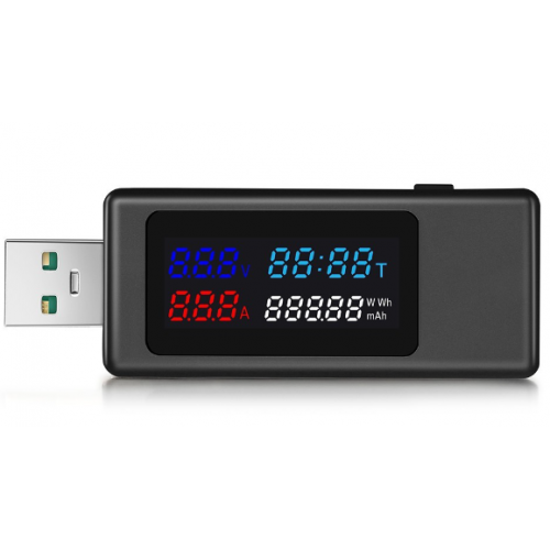 USB тестер струму, напруги, ємності KEWEISI KWS-V30 QC3.0 / 4-30V / 195W / 6.5A