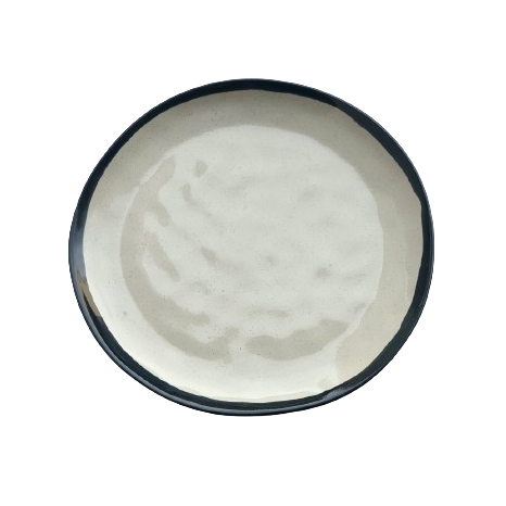 Тарілка кругла кераміка 24 см "Графіт лайт"