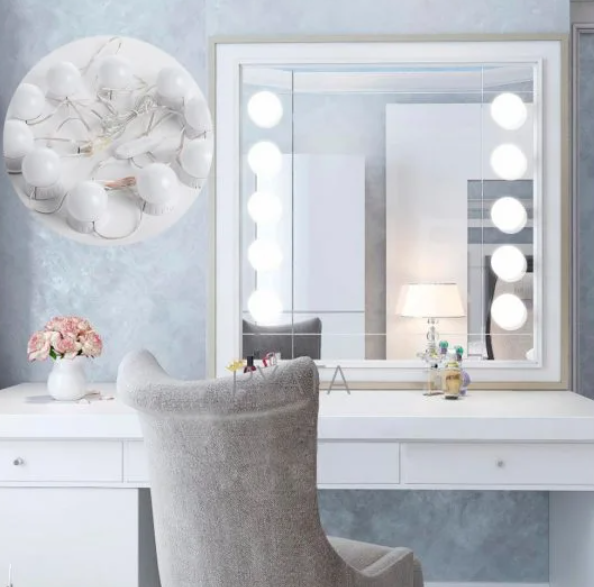 Підсвічування на дзеркало для макіяжу, VANITY MIRROR LIGHTS світильник для дзеркала 10 шт