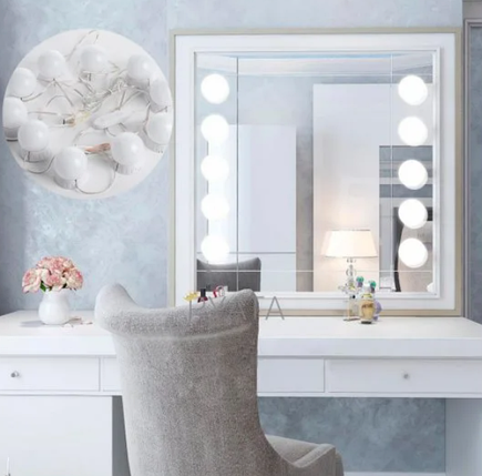 Підсвічування на дзеркало для макіяжу, VANITY MIRROR LIGHTS світильник для дзеркала 10 шт, фото 1