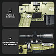 Конструктор Reobrix 77026 Снайперська-Гвинтівка AWM PUBG 100.5 см. з неймовірними ігровими властивостями, 1336 дет., фото 8
