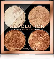 Палетка для обличчя (бронзер, хайлайтер) Makeup Revolution Cheek Kit