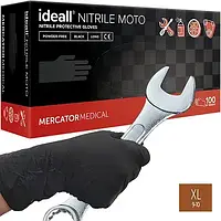 Рукавички ideal nitrile moto ХL 50пар/уп