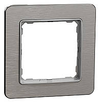 Рамка одномісна матовий алюміній Sedna