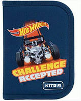 Пенал жесткий одинарный Hot Wheels 621 HW Challenge 20,5x13x3,2 см Kite
