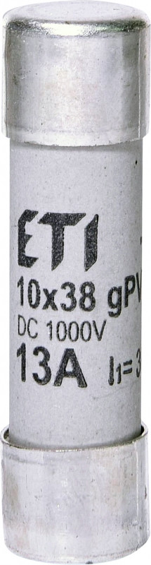 Запобіжник ETI CH 10x38 gPV 13A DC 1000V (30kA) код 002625078 постійний струм